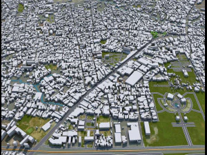 Bien Hoa Dong Nai city Vietnam 25km 3D Model