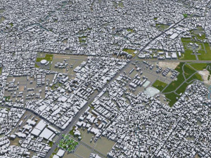 Bien Hoa Dong Nai city Vietnam 25km 3D Model