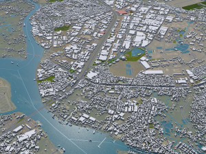 Bien Hoa Dong Nai city Vietnam 25km 3D Модель