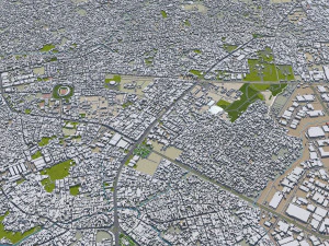 Bien Hoa Dong Nai city Vietnam 25km 3D Model