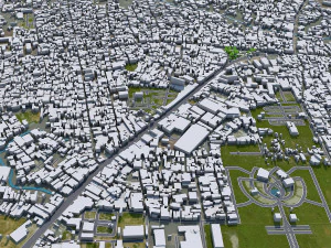 Bien Hoa Dong Nai city Vietnam 25km 3D Model