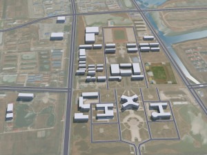Binzhou city Shandong China 30km Model 3D