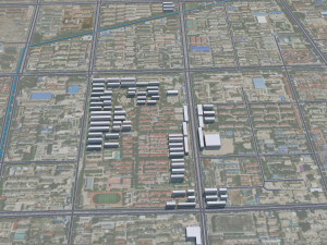 Binzhou city Shandong China 30km Model 3D
