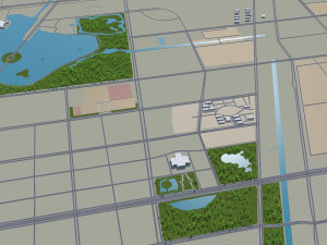 Binzhou city Shandong China 30km Model 3D