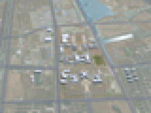 Binzhou city Shandong China 30km 3D Model