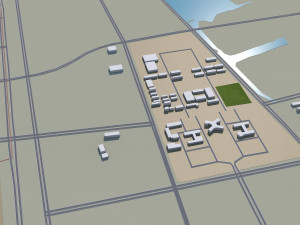 Binzhou city Shandong China 30km Model 3D