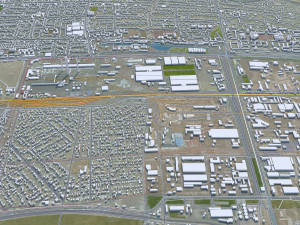Bishkek city Kyrgyzstan 40km 3D Model