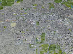 Bishkek city Kyrgyzstan 40km 3D Model
