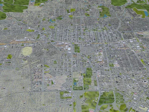 Bishkek city Kyrgyzstan 40km 3D Model