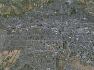 Bishkek city Kyrgyzstan 40km 3D Model
