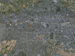 Bishkek city Kyrgyzstan 40km 3D Model