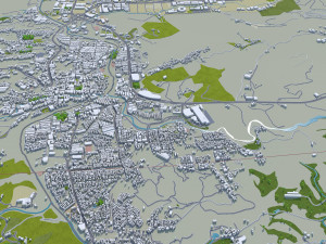 Bucaramanga city Santander Colombia 15km Modelo 3D