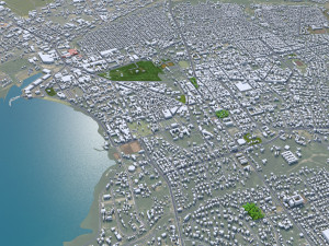 Bujumbura city Burundi 25km Model 3D