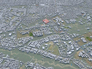 Bujumbura city Burundi 25km 3D Model