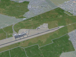 Bujumbura city Burundi 25km 3D Model