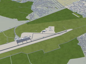 Bujumbura city Burundi 25km Model 3D