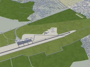 Bujumbura city Burundi 25km 3D Model