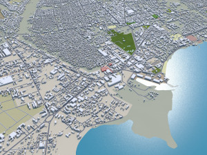 Bujumbura city Burundi 25km Model 3D