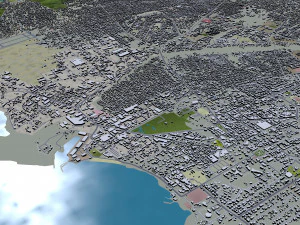 Bujumbura city Burundi 25km 3D Model