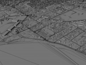 Bujumbura city Burundi 25km Model 3D