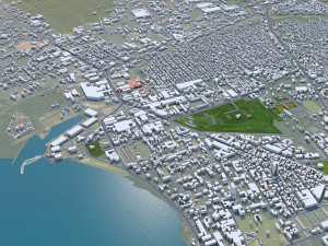 Bujumbura city Burundi 25km Model 3D
