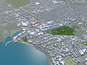 Bujumbura city Burundi 25km 3D Model
