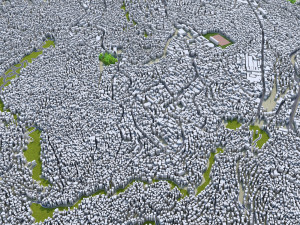 Bukavu city Democratic Congo 15km 3D Model