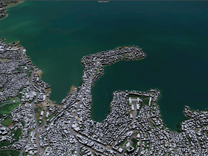 Bukavu city Democratic Congo 15km 3D Model