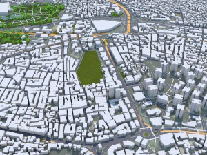 Bursa city Turkiye 40km 3D Model