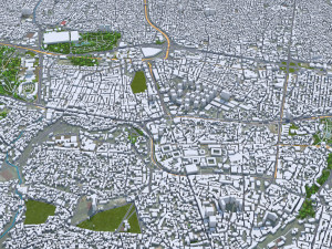 Bursa city Turkiye 40km Modello 3D