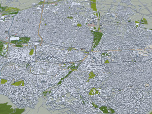 Bursa city Turkiye 40km Modello 3D
