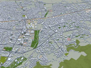 Bursa city Turkiye 40km 3D Model