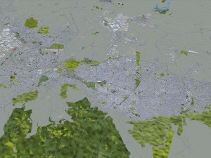 Bursa city Turkiye 40km Modello 3D