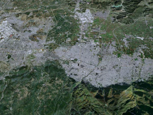 Bursa city Turkiye 40km 3D Model