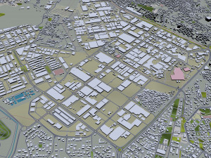 Bursa city Turkiye 40km Modello 3D