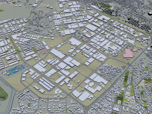 Bursa city Turkiye 40km 3D Model