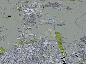 Bursa city Turkiye 40km Modello 3D