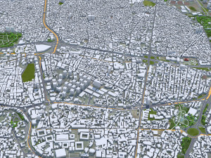Bursa city Turkiye 40km Modello 3D