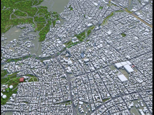 Cali city Colombia 30km 3D Model