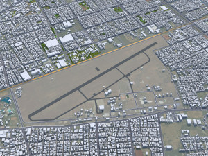 Cali city Colombia 30km Model 3D
