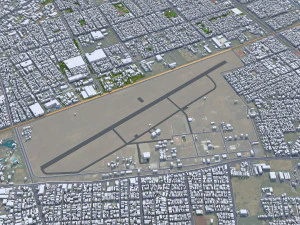 Cali city Colombia 30km 3D Model