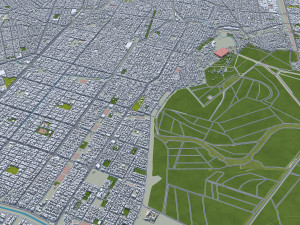 Cali city Colombia 30km Model 3D
