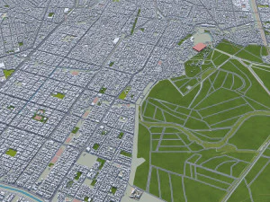 Cali city Colombia 30km 3D Model