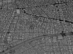Cali city Colombia 30km Model 3D