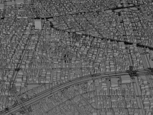 Cali city Colombia 30km 3D Model