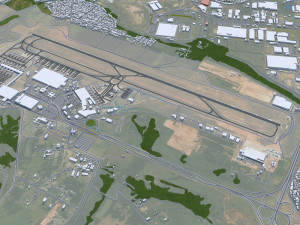 Campinas city Brazil 25km 3D Model