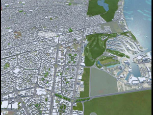 Cancun Quintana Roo city Mexico 30km 3D Model