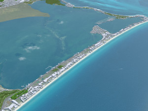 Cancun Quintana Roo city Mexico 30km 3D 模型