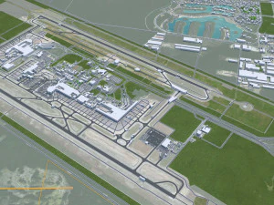 Cancun Quintana Roo city Mexico 30km 3D Model