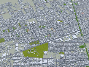 Cancun Quintana Roo city Mexico 30km 3D 模型